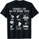 Guitarist Funny Guitar Player 6 Things I Do In My Spare Time T-Shirt - T-Shirt | Black