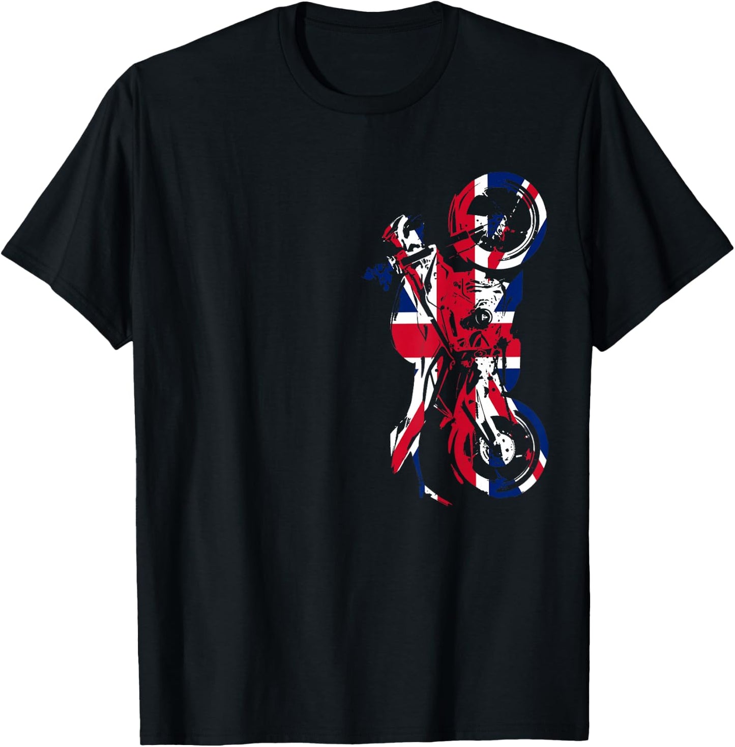 Street Triple Motorcycle Union Jack T-Shirt - T-Shirt | Black