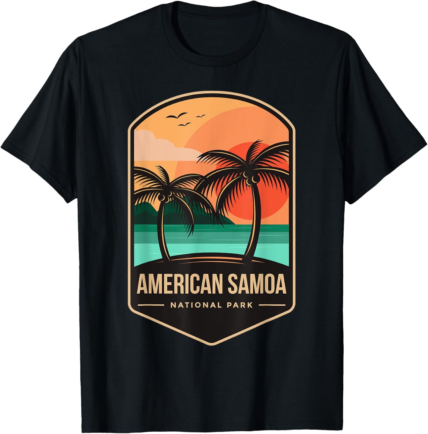 American Samoa National Park 1988 T-Shirt - T-Shirt | Black