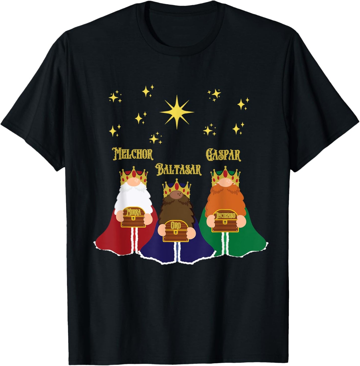 Three Kings Day Epiphany Celebration Christianity T-Shirt - T-Shirt | Black