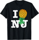 Upside Down Pineapple Subtle New Jersey NJ Funny Swinger T-Shirt - T-Shirt | Black