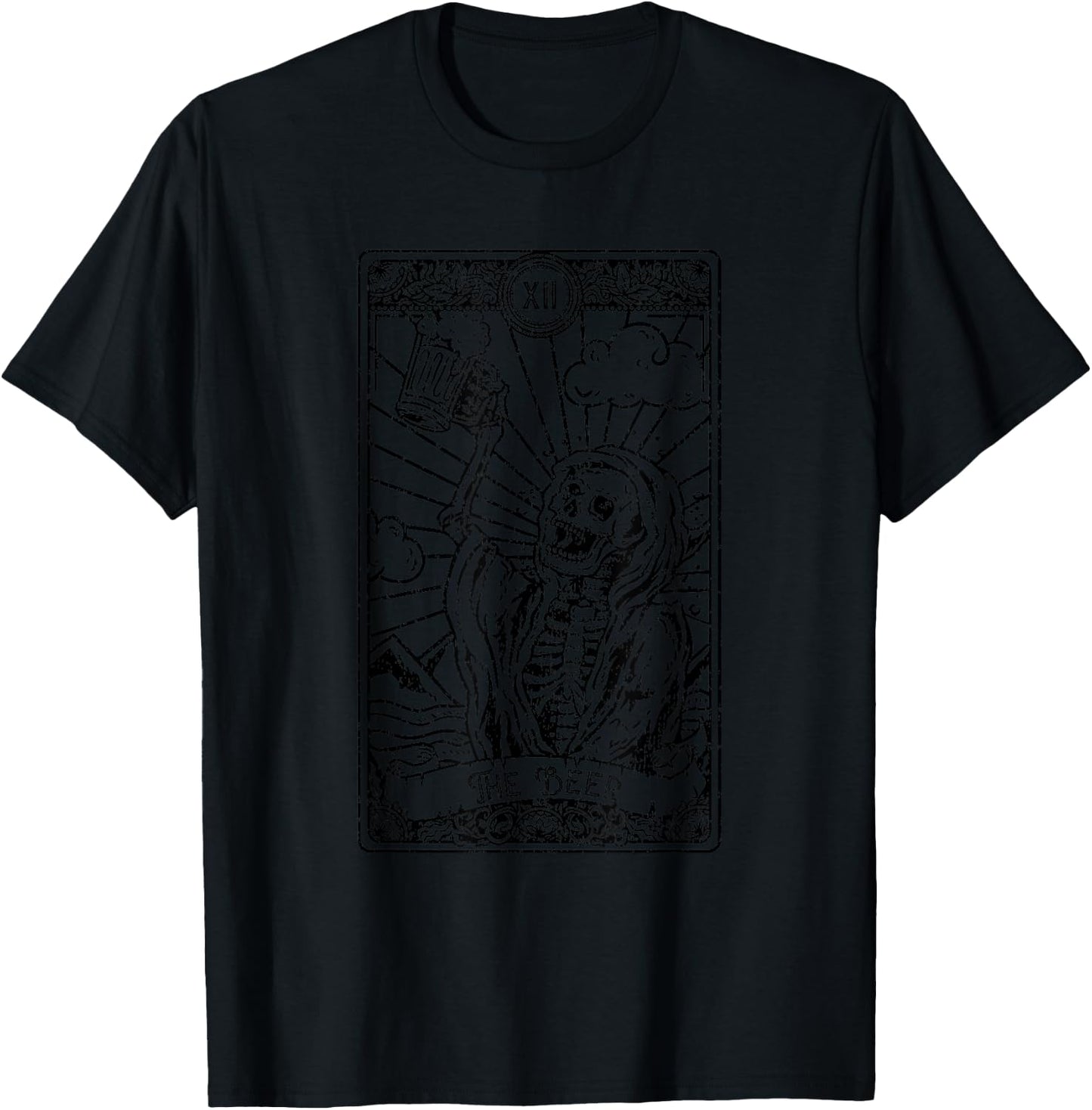The Beer Tarot Card T-Shirt - T-Shirt | Black