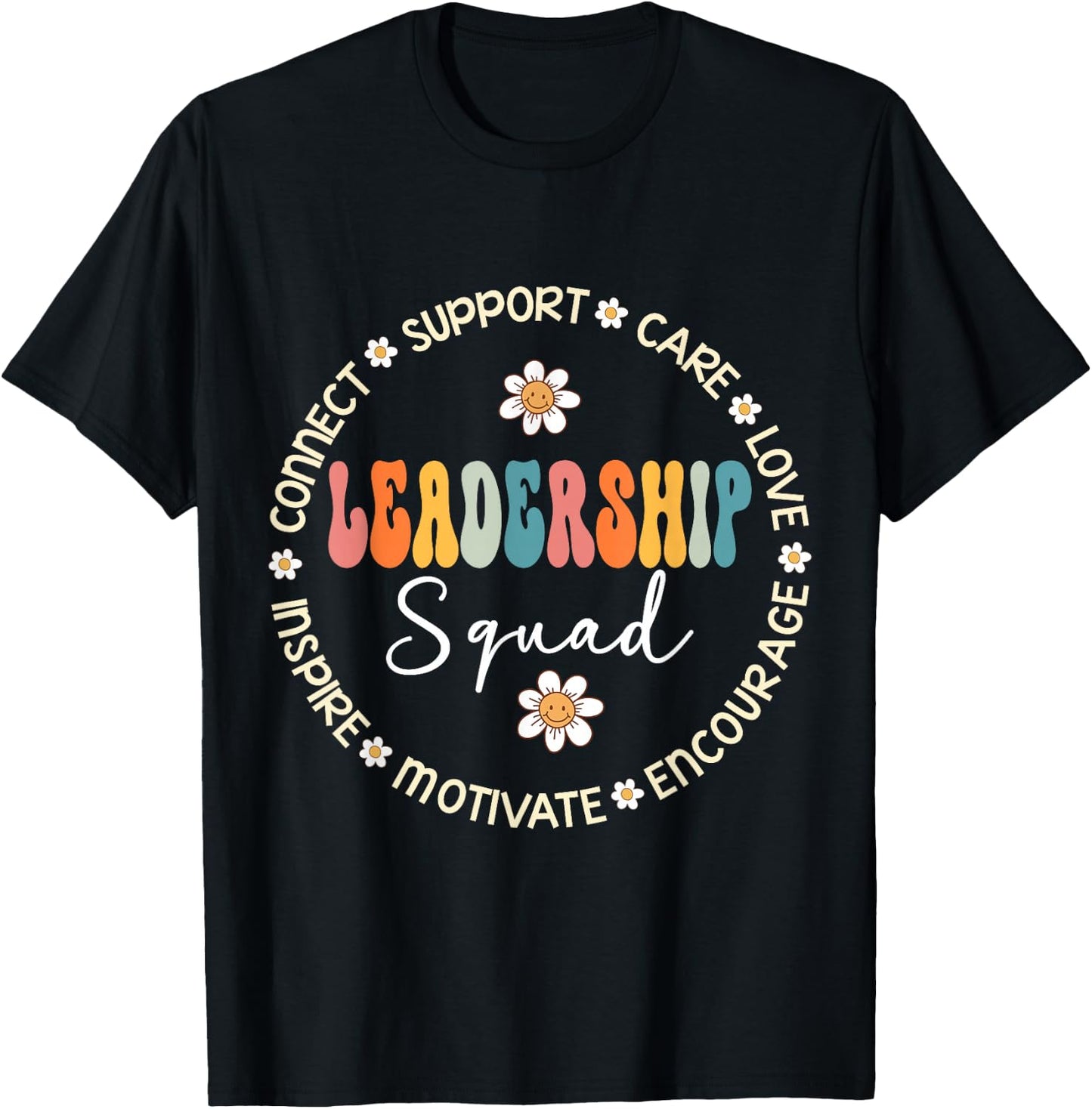 Leadership Admin Leader Boss Manager CEO Leadership Squad T-Shirt - T-Shirt | Black