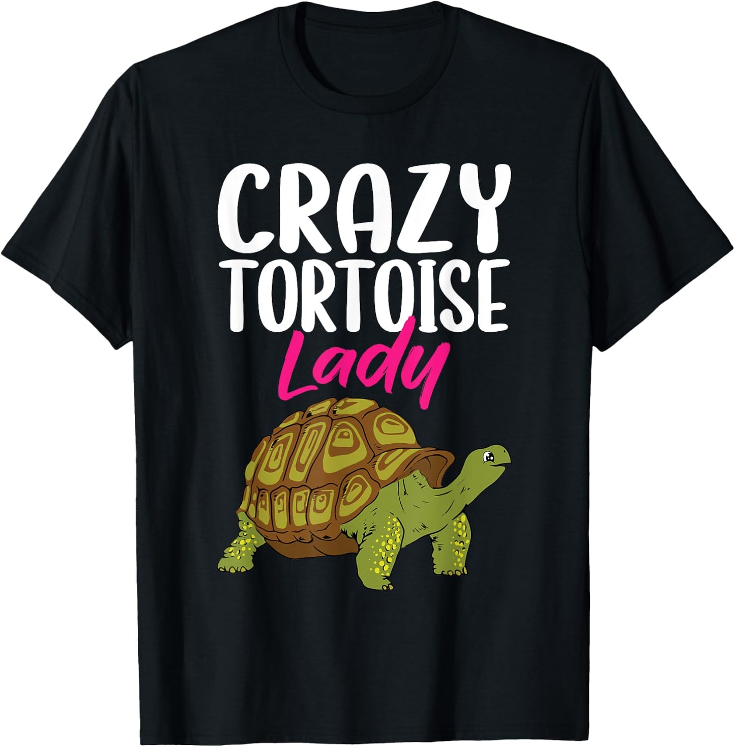 Crazy Tortoise Lady Tortoises Mom Women Turtle T-Shirt - T-Shirt | Black