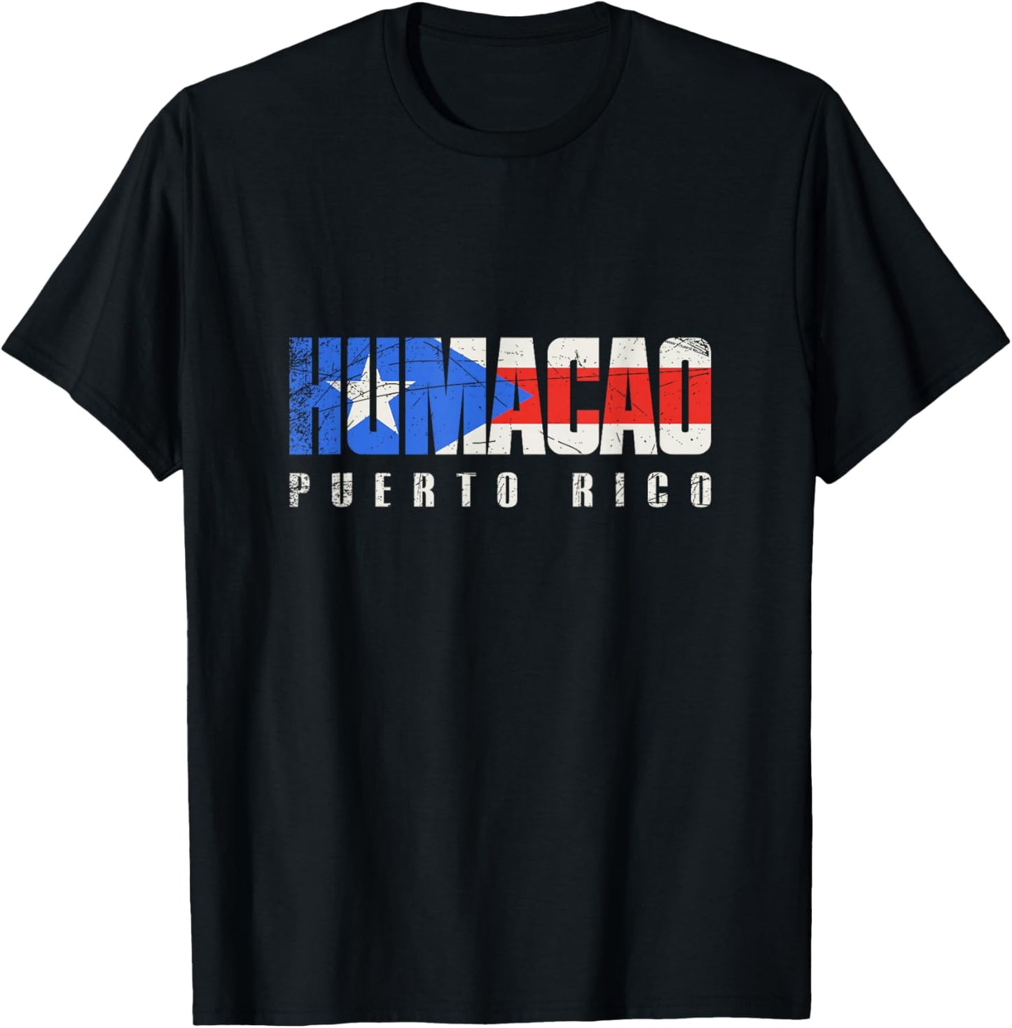 Puerto Rican flag Humacao Puerto Rico T-Shirt - T-Shirt | Black