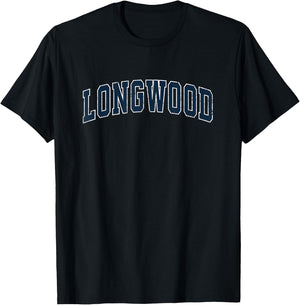 Longwood Florida FL Vintage Sports Design Navy Design T-Shirt - T-Shirt | Black