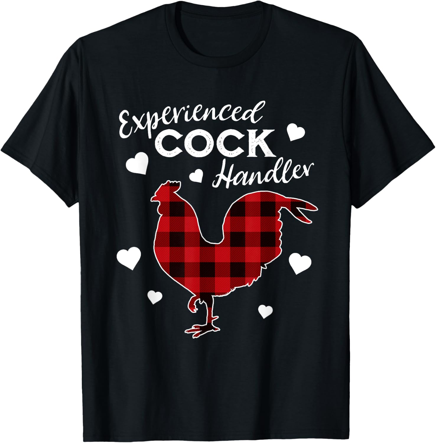 Experienced Cock Handler Funny Rooster Lover T-Shirt - T-Shirt | Black