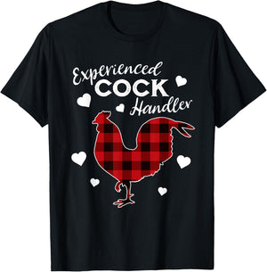 Experienced Cock Handler Funny Rooster Lover T-Shirt - T-Shirt | Black