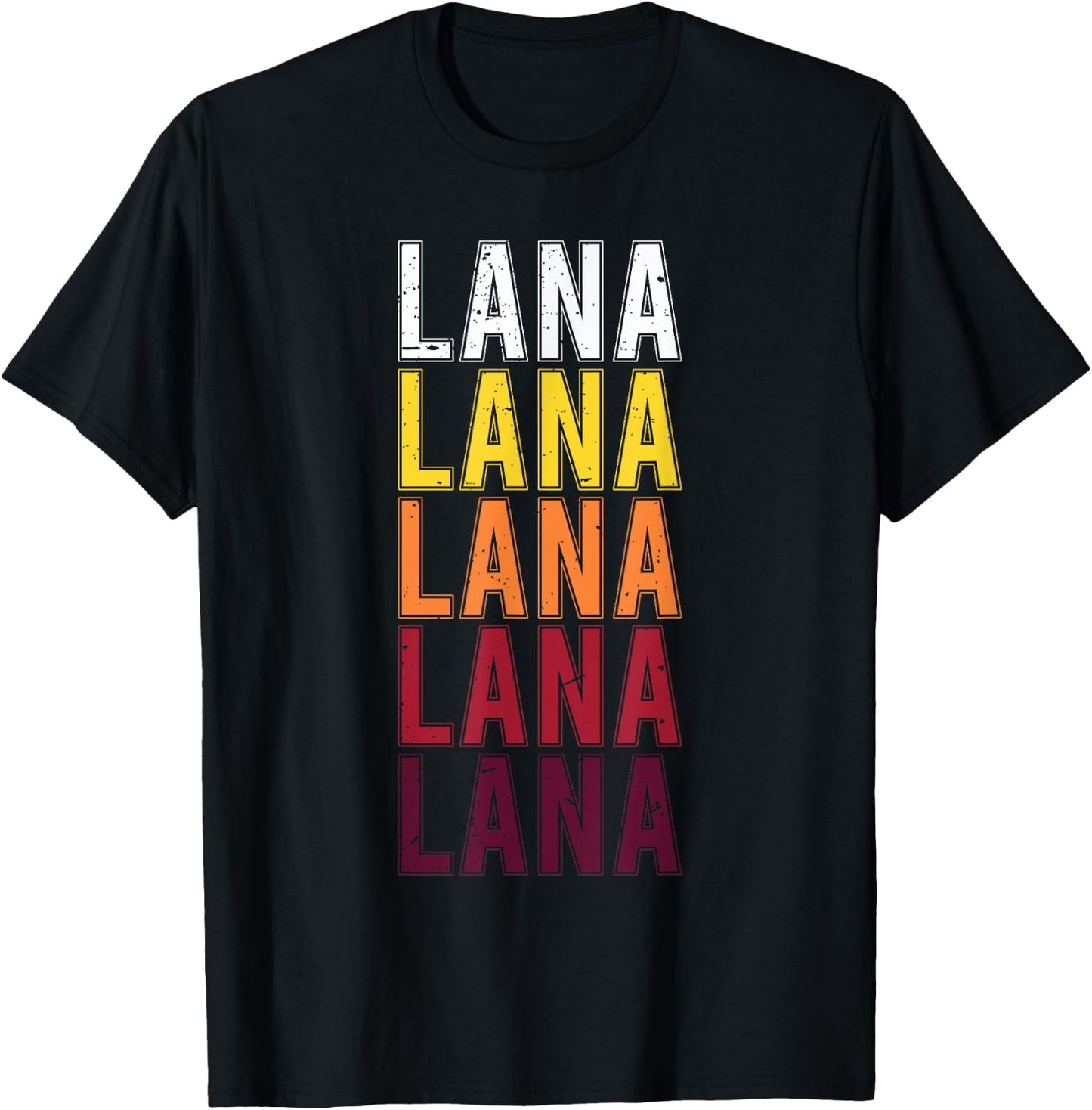 Lana First Name Vintage Lana T-Shirt - T-Shirt | Black