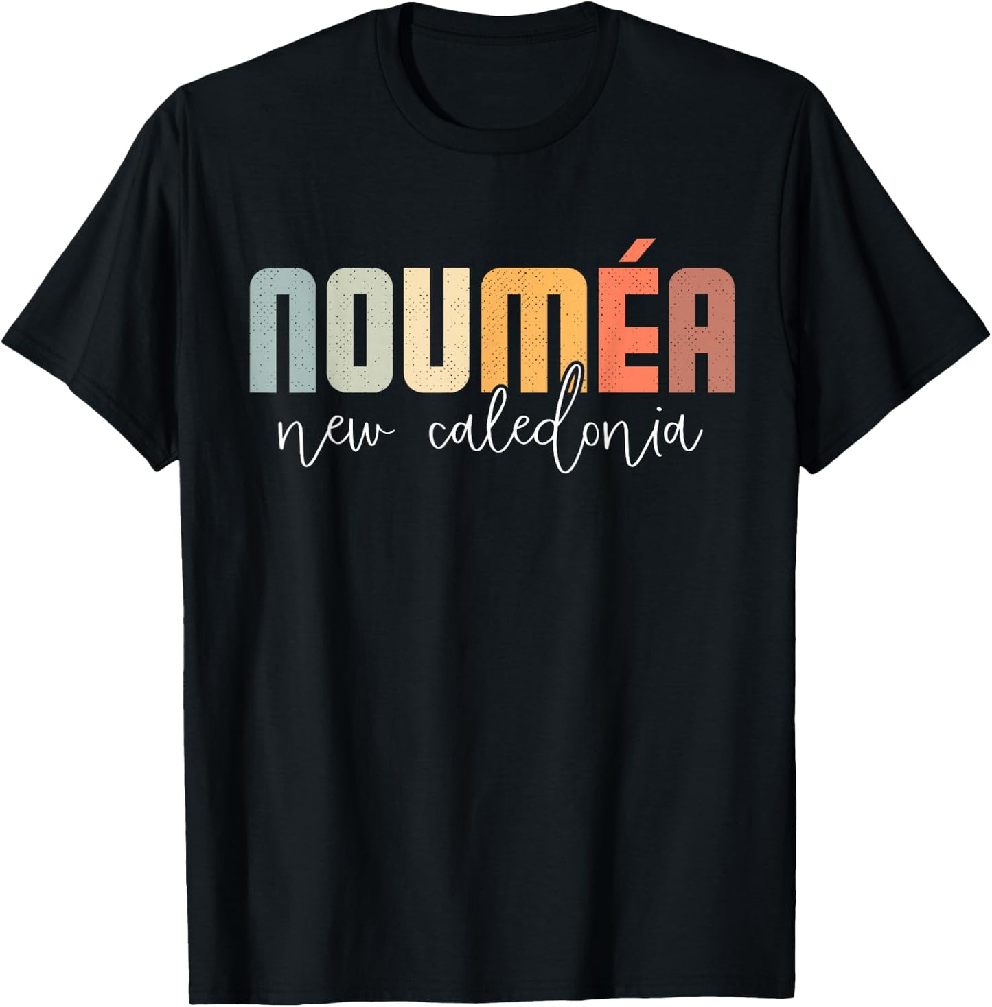 Nouméa New Caledonia Retro Vintage T-Shirt - T-Shirt | Black