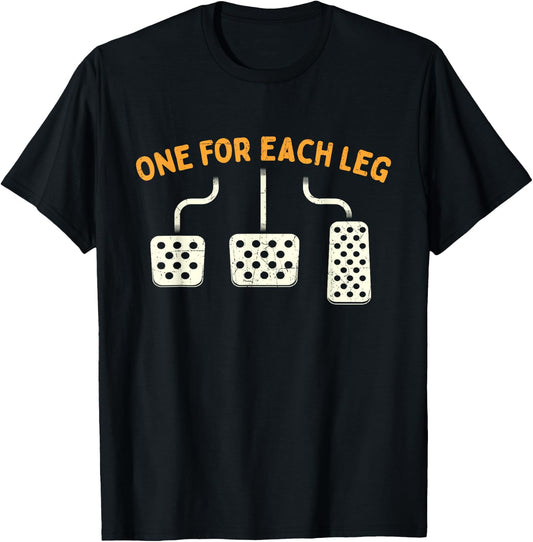 One For Each Leg - Mechanic Car Lover Race Car T-Shirt - T-Shirt | Black