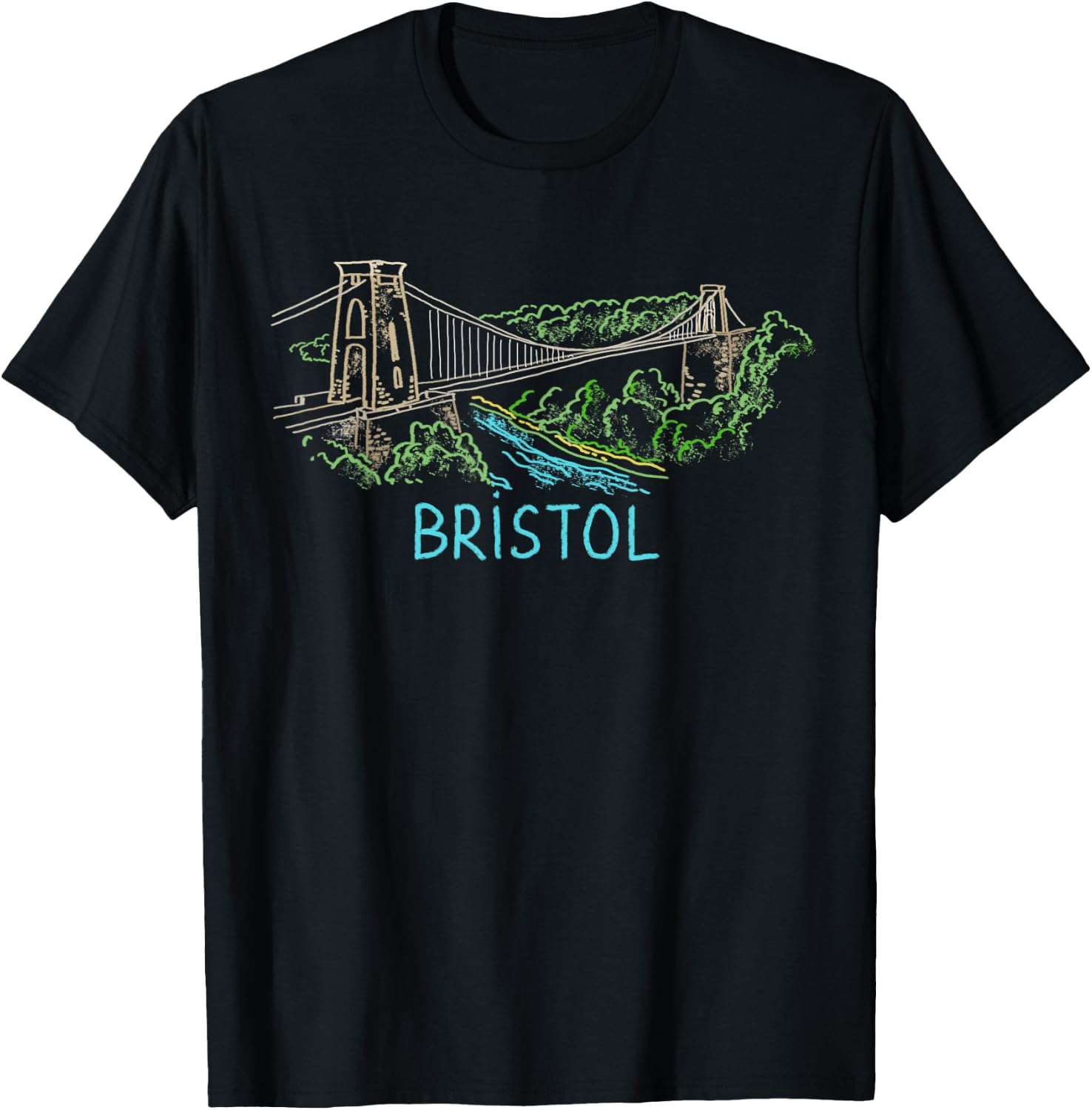 Bristol City England UK souvenir gift women T-Shirt - T-Shirt | Black