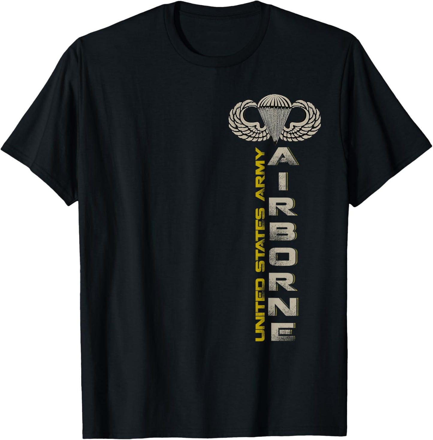 U.S Army Airborne Division Paratrooper Shirts Veterans Day T-Shirt - T-Shirt | Black