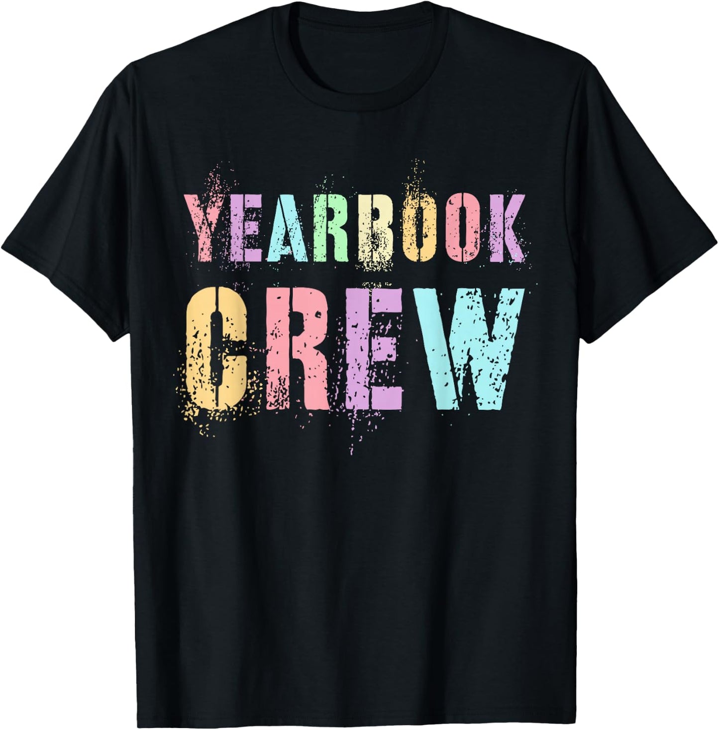 Vintage YEARBOOK CREW Literary Club School Publication Nerd T-Shirt - T-Shirt | Black