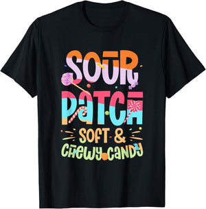 Sour Patch Soft & Chewy Candy Funny Patch Candy Patches T-Shirt - T-Shirt | Black