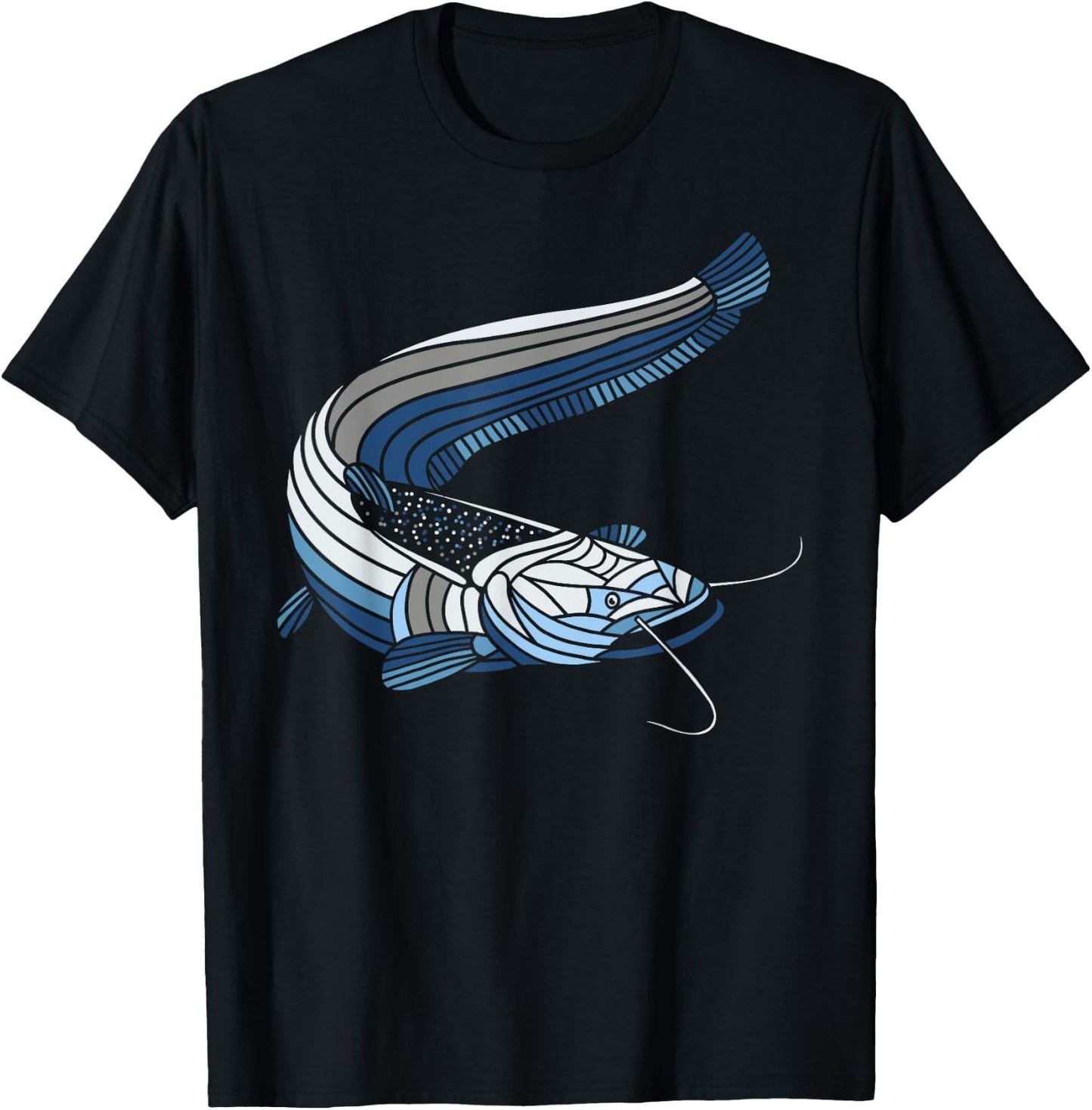 Wels Catfish Sheatfish T-Shirt - T-Shirt | Black