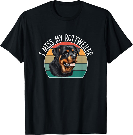 I Miss My Rottweiler T-Shirt - T-Shirt | Black