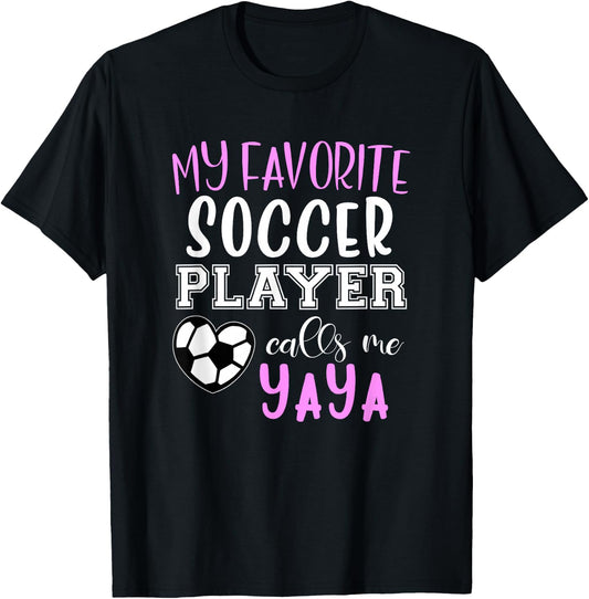 My Favorite Soccer Player Call Me Yaya T-Shirt - T-Shirt | Black
