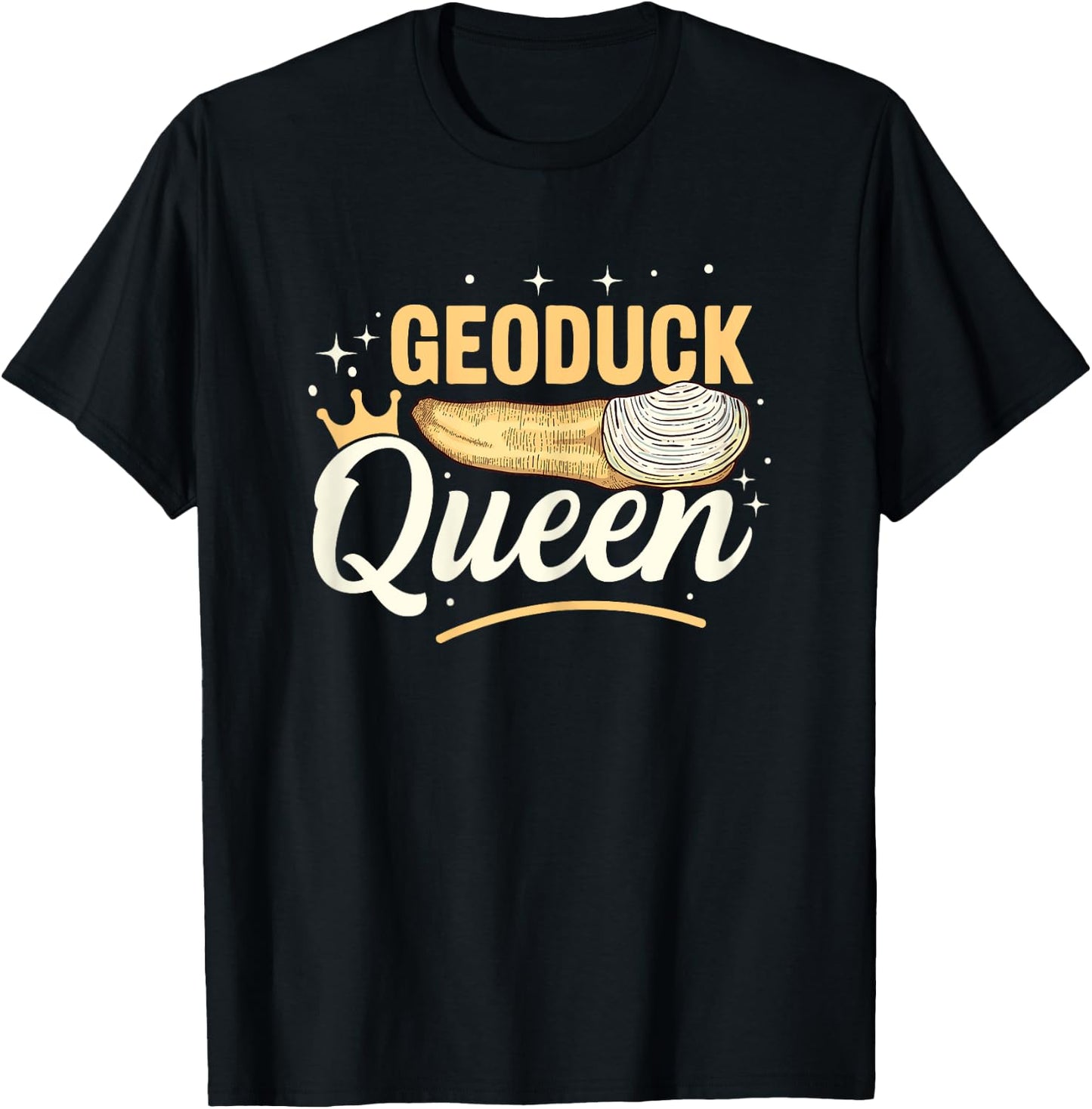 Geoduck Queen Design for a Geoduck Girl T-Shirt - T-Shirt | Black