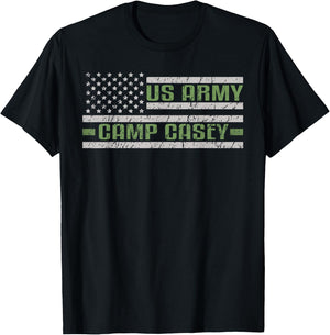 Camp Casey US Military Installation Army Base T-Shirt - T-Shirt | Black