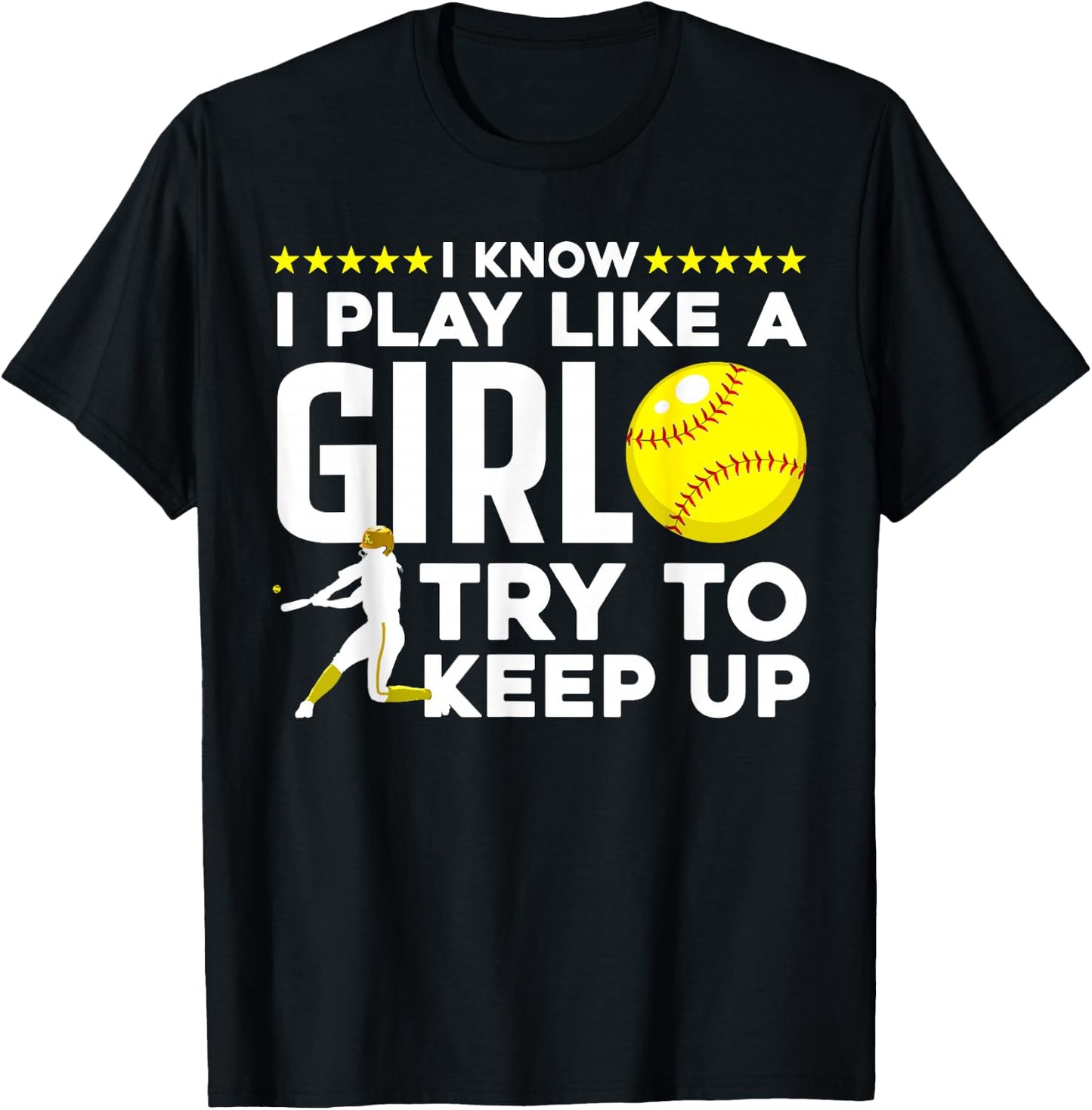 Cool Softball Girls Baseball Catcher Pitcher Coach T-Shirt - T-Shirt | Black