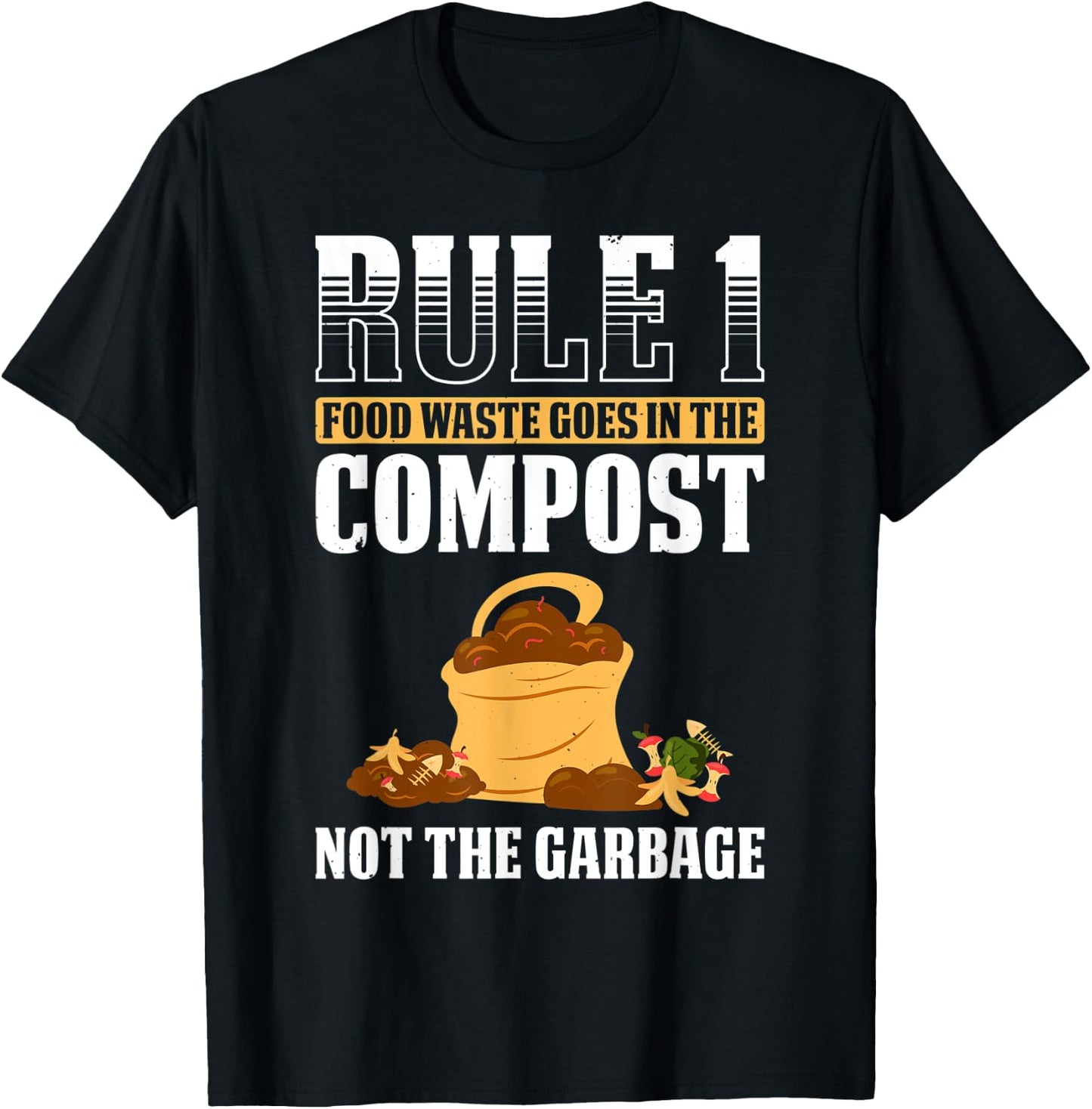 Composting For Compost Gardener Farmer Composting Lover T-Shirt - T-Shirt | Black