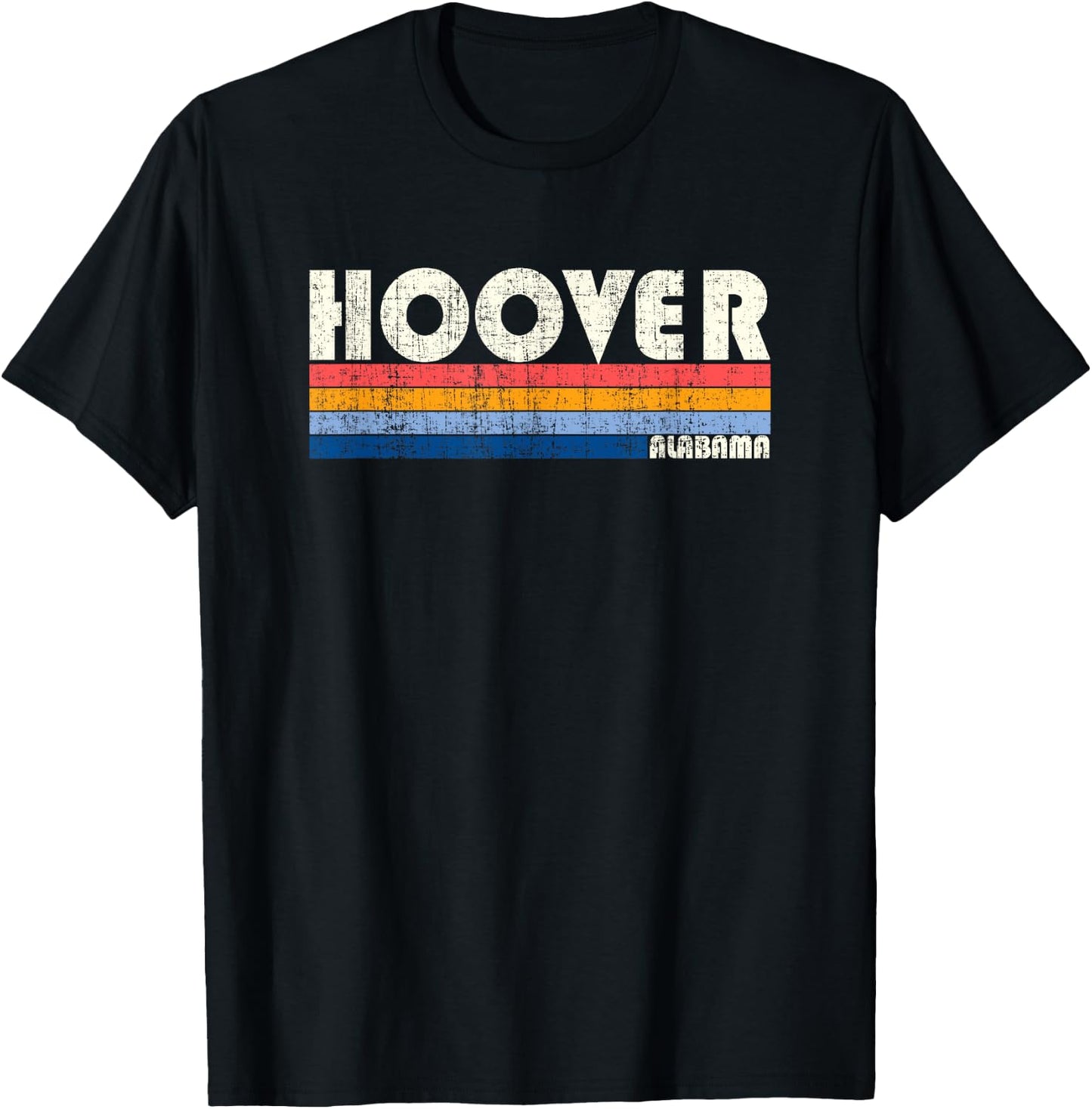 Retro Vintage 70s 80s Style Hoover, AL T-Shirt - T-Shirt | Black