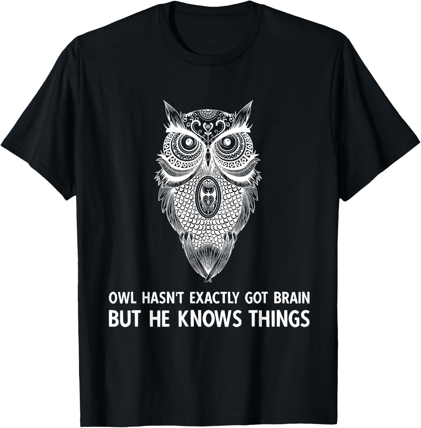 The Magnus Archives White Owl Saying T-Shirt - T-Shirt | Black