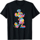 Disney Mickey Mouse Pride Pose Rainbow Icon Fill Doodles T-Shirt - T-Shirt | Black