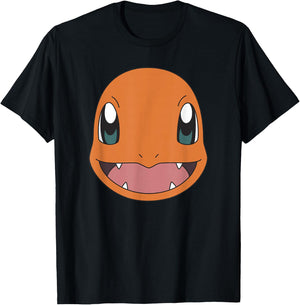 Pokémon Charmander Big Face Smile T-Shirt - T-Shirt | Black