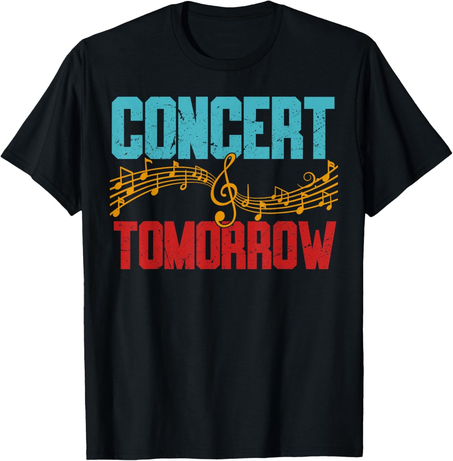 Concert Tomorrow Black -Adults T-Shirt - T-Shirt | Black