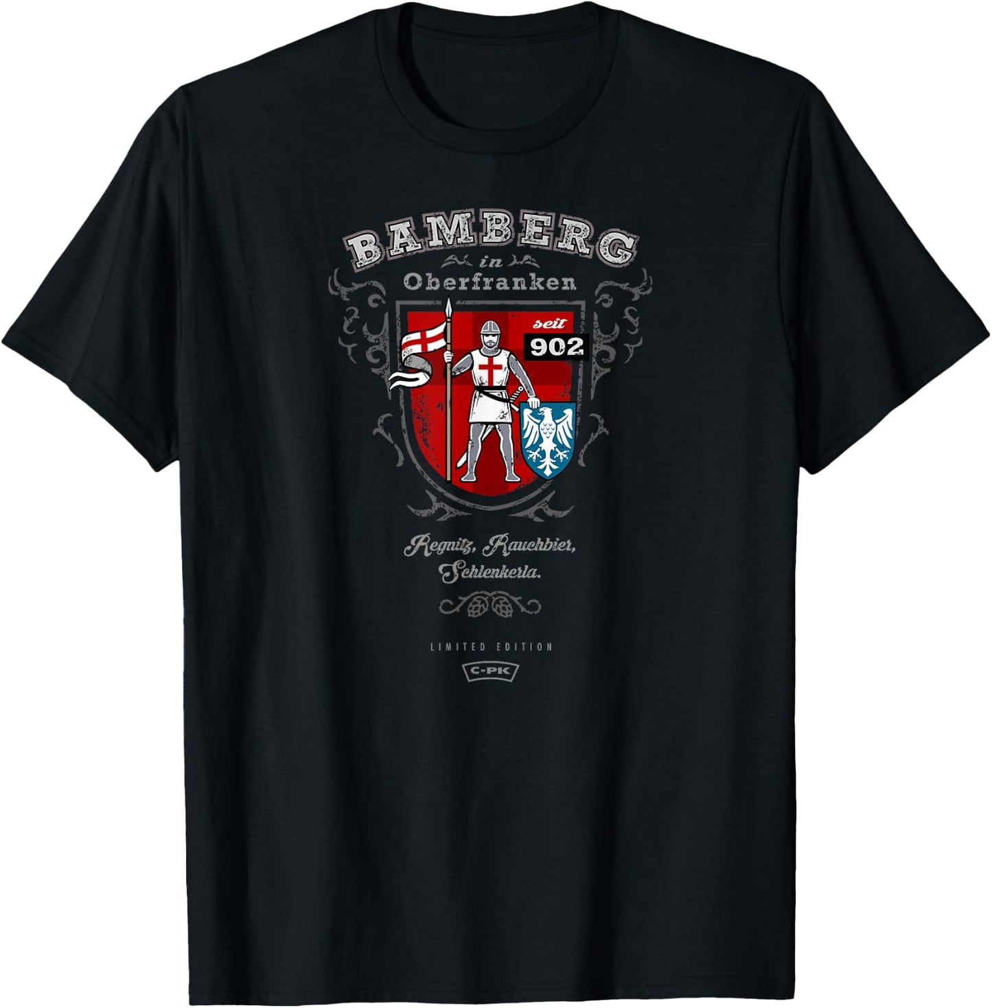 Bamberg Franken Bavaria T-Shirt - T-Shirt | Black