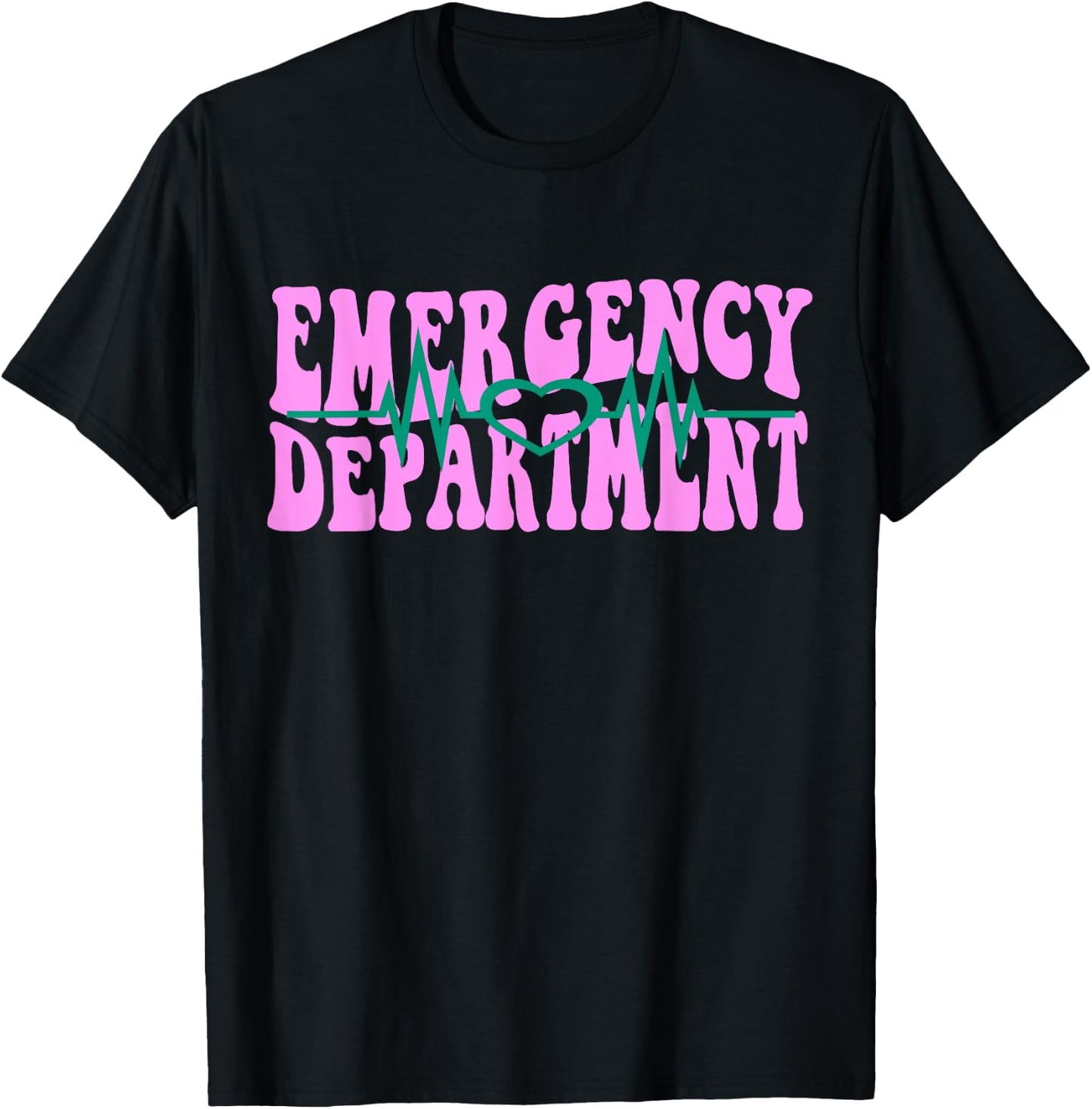 Certified Emergency Room Nurse School Technician ER Doctor T-Shirt - T-Shirt | Black