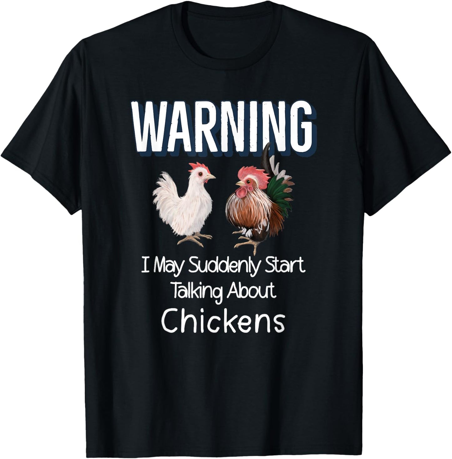 Serama Chicken Lovers Hen & Rooster Funny Chicken Farmer T-Shirt - T-Shirt | Black