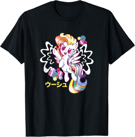 My Little Pony: Friendship Is Magic Rainbow Dash Kanji Logo T-Shirt - T-Shirt | Black