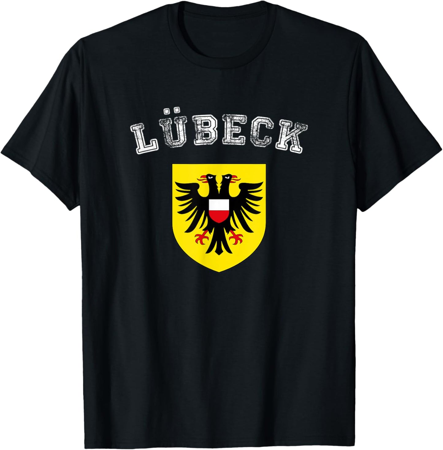 Coat of arms of the city of Lübeck T-Shirt - T-Shirt | Black
