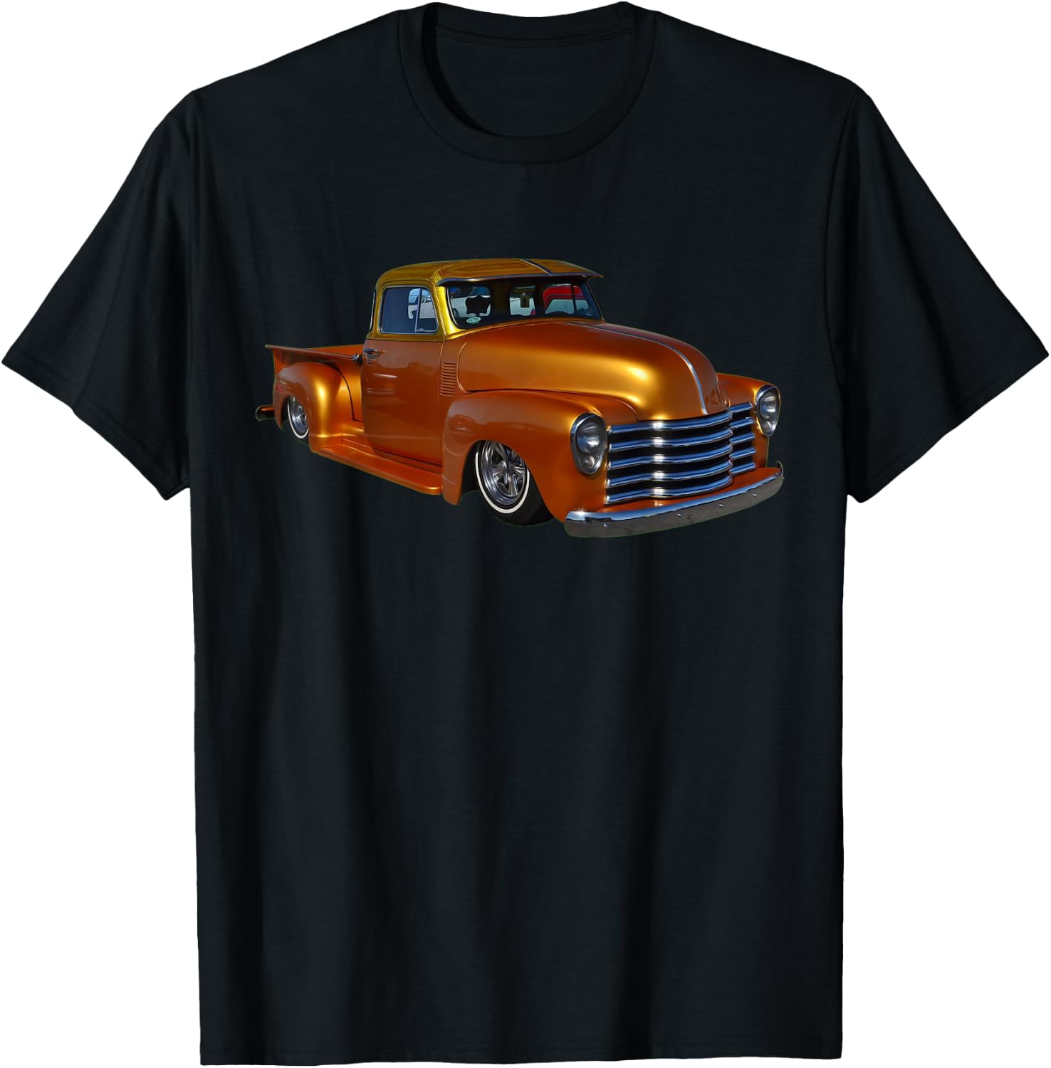 1953 Step Side Truck - Low Rider Kustom Hot Rod Muscle Car T-Shirt - T-Shirt | Black