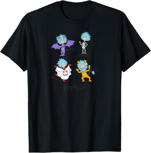 Dr. Seuss Halloween Batty Creepy Spooky Scary Things T-Shirt - T-Shirt | Black