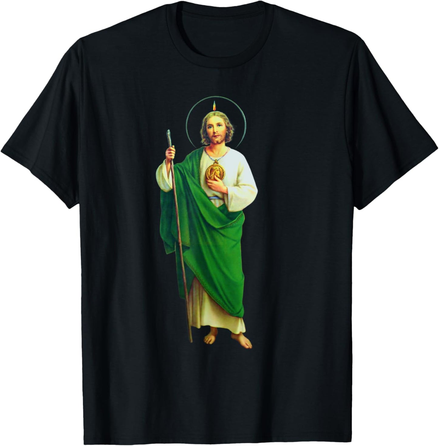 San Judas Tadeo Saint Jude Thaddeus T-Shirt - T-Shirt | Black