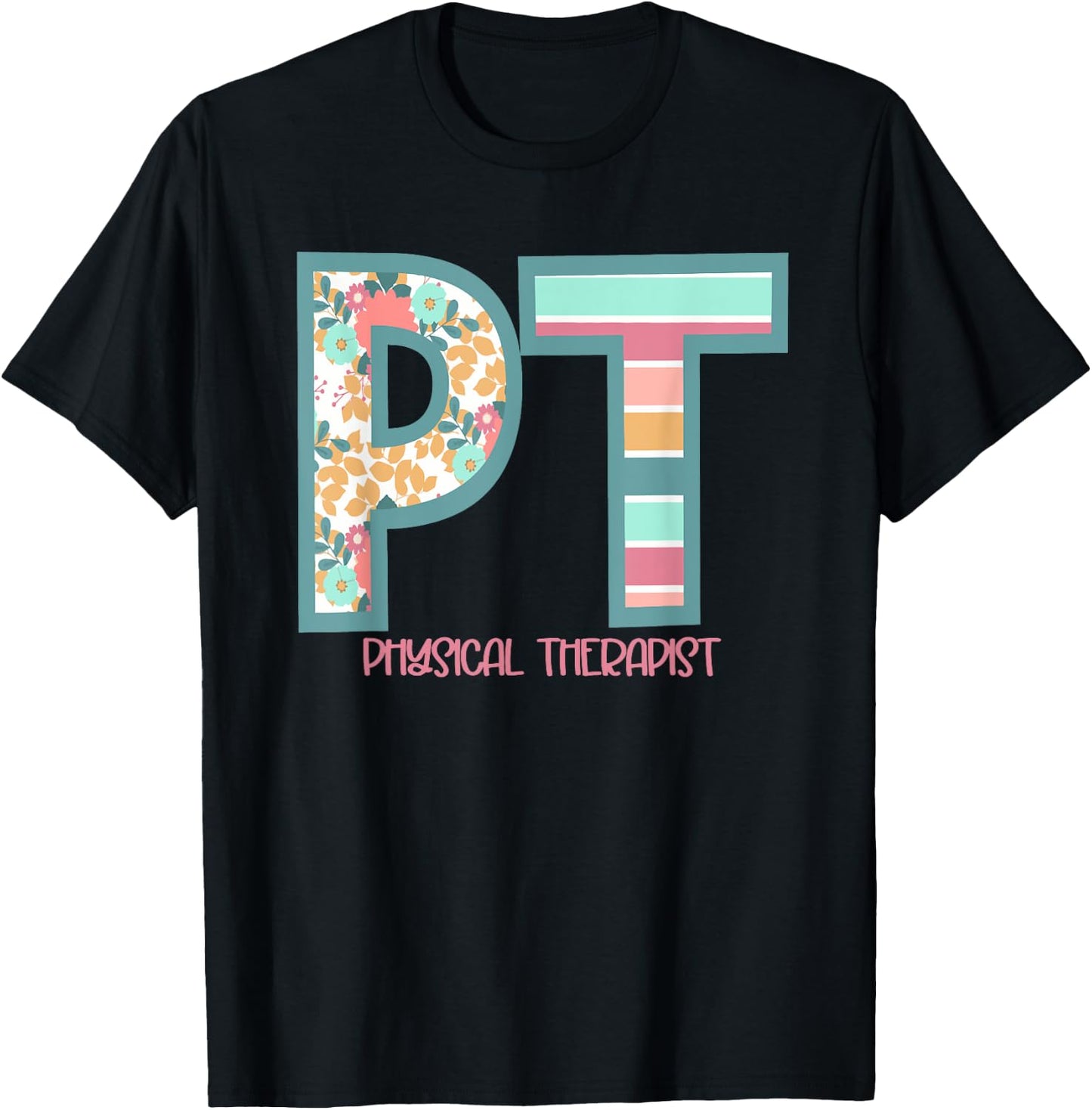 Groovy Physical Therapy PT Physical Therapist Back To School T-Shirt - T-Shirt | Black
