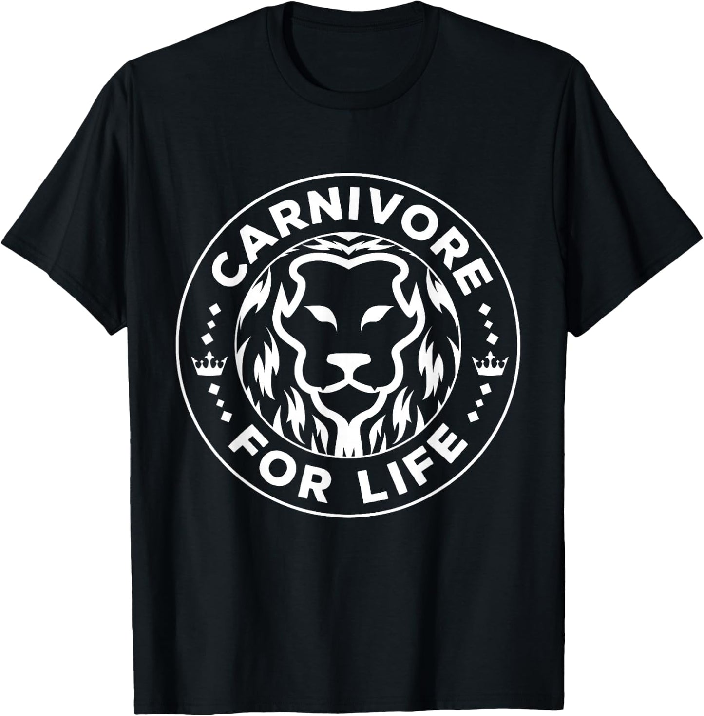 Carnivore Diet for Life Lion Carnivores Meat Ketogenic Lover T-Shirt - T-Shirt | Black