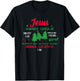 Christian Christmas Bible God With Us Jesus Tree T-Shirt - T-Shirt | Black