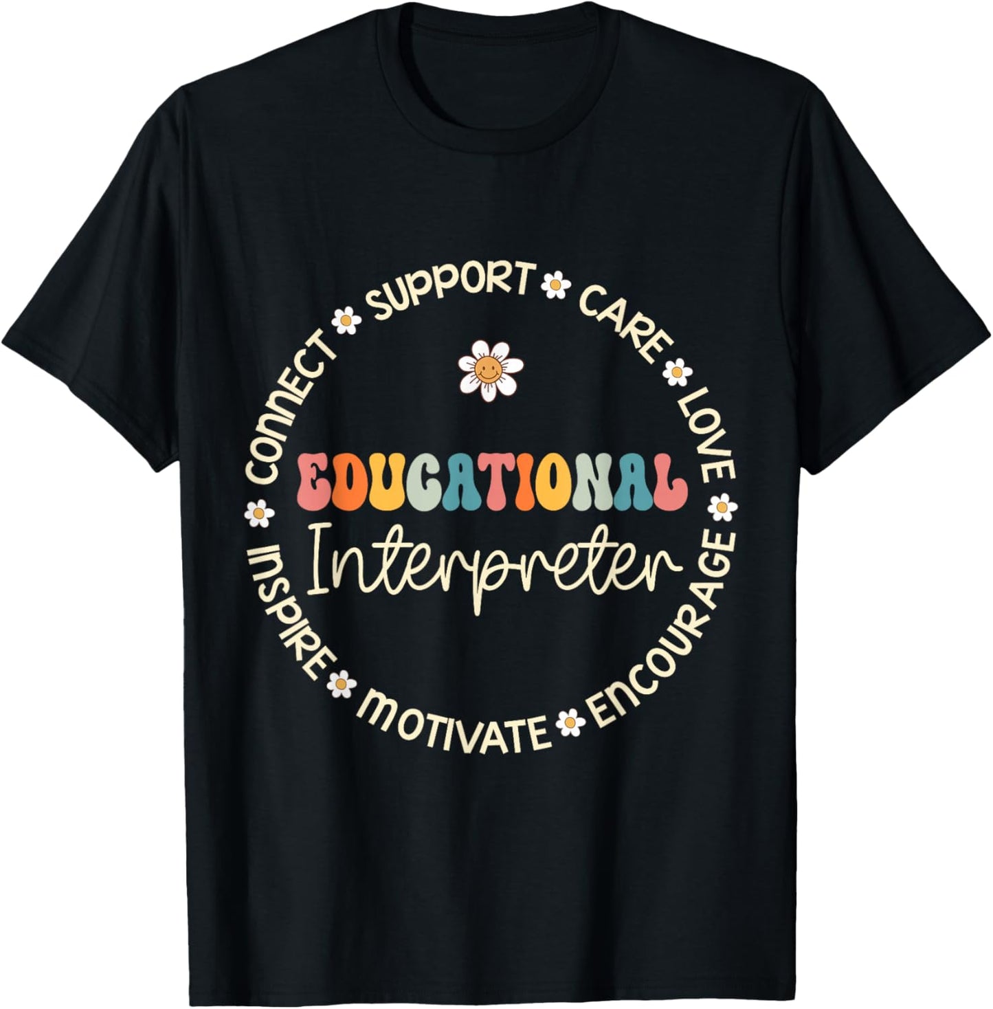 Educational Interpreter Appreciation Week Back to School T-Shirt - T-Shirt | Black
