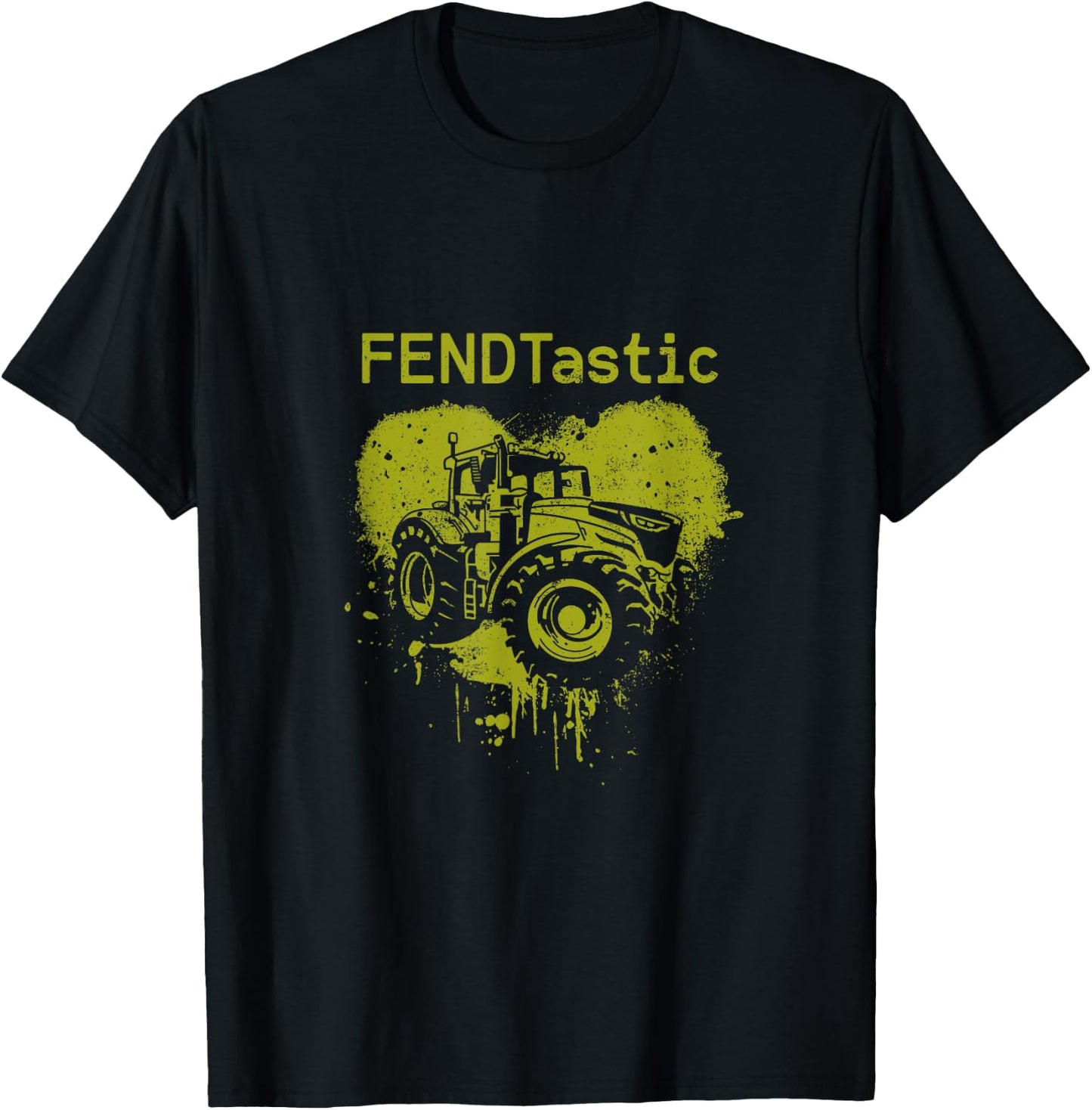 FENDTastic Farmer Tractor Farm T-Shirt - T-Shirt | Black