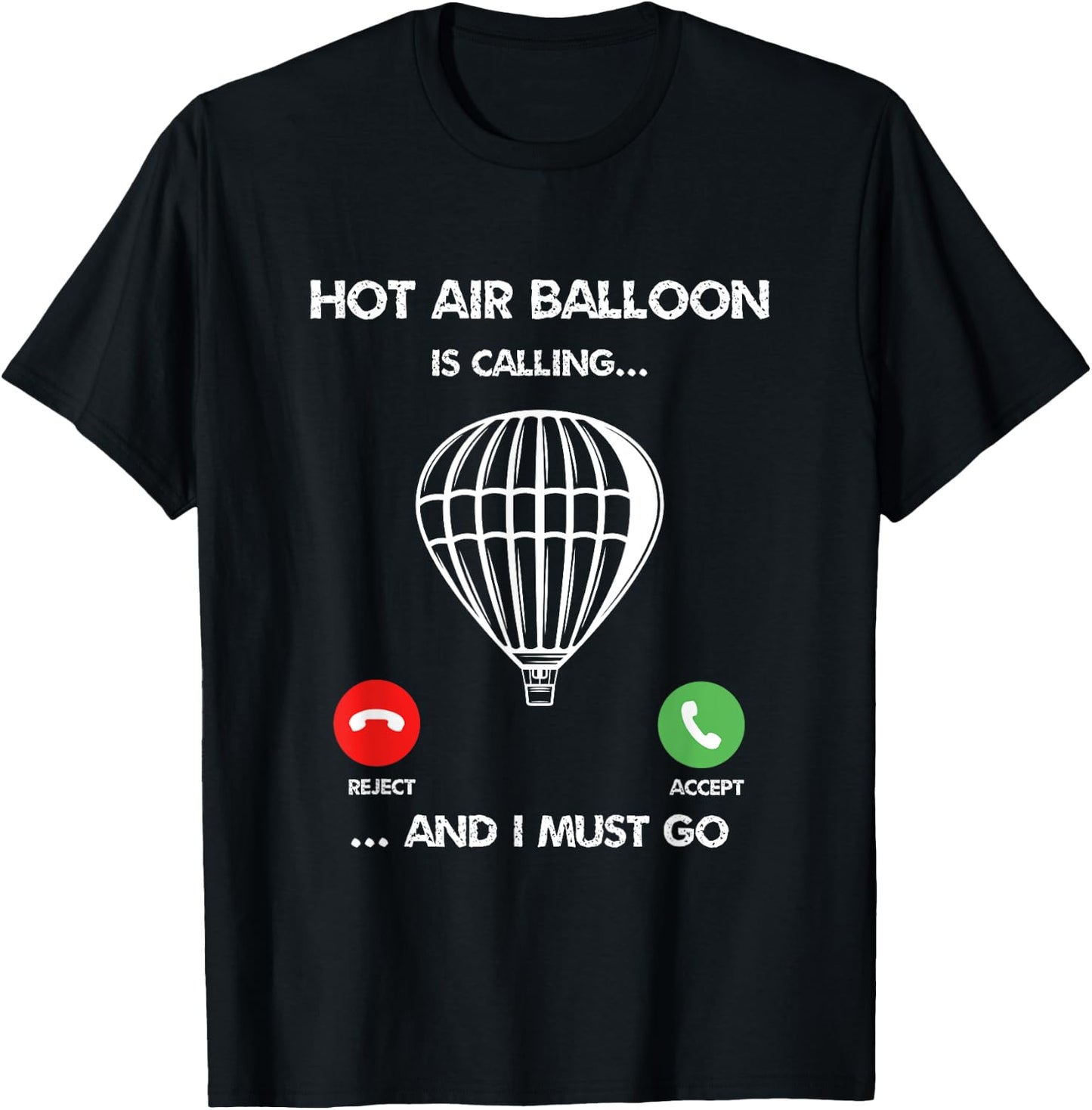Hot Air Balloon Pilot Funny Hot Air Ballooning Adventures T-Shirt - T-Shirt | Black