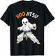 Funny Jiu Jitsu Halloween Ghost Boo Jitsu Martial Art T-Shirt - T-Shirt | Black