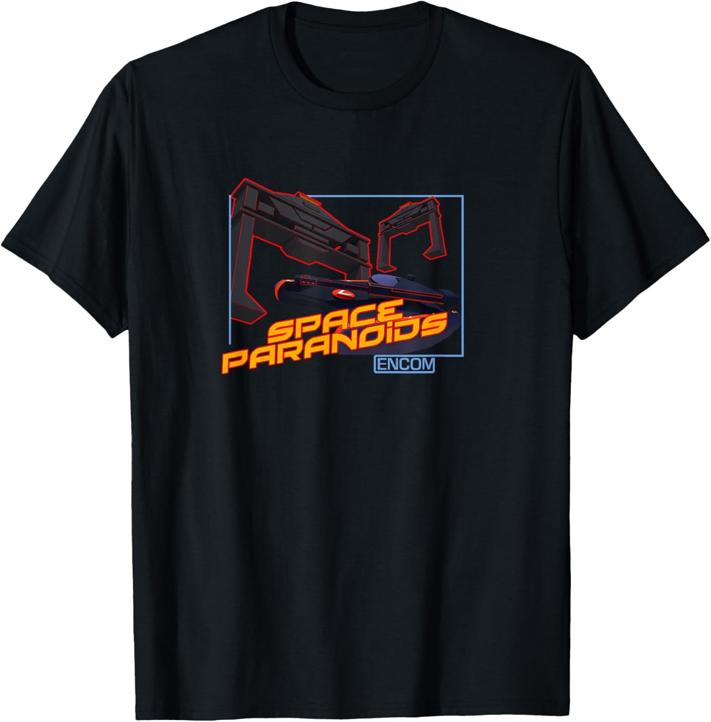 Encom Space Paranoids Game T-Shirt - T-Shirt | Black