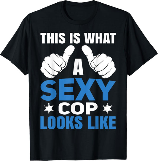 Cop Police Officer Sheriff T-Shirt - T-Shirt | Black