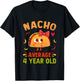 Kids Nacho Average 4 Year Old Funny Cute 4th Birthday Taco Girl T-Shirt - T-Shirt | Black