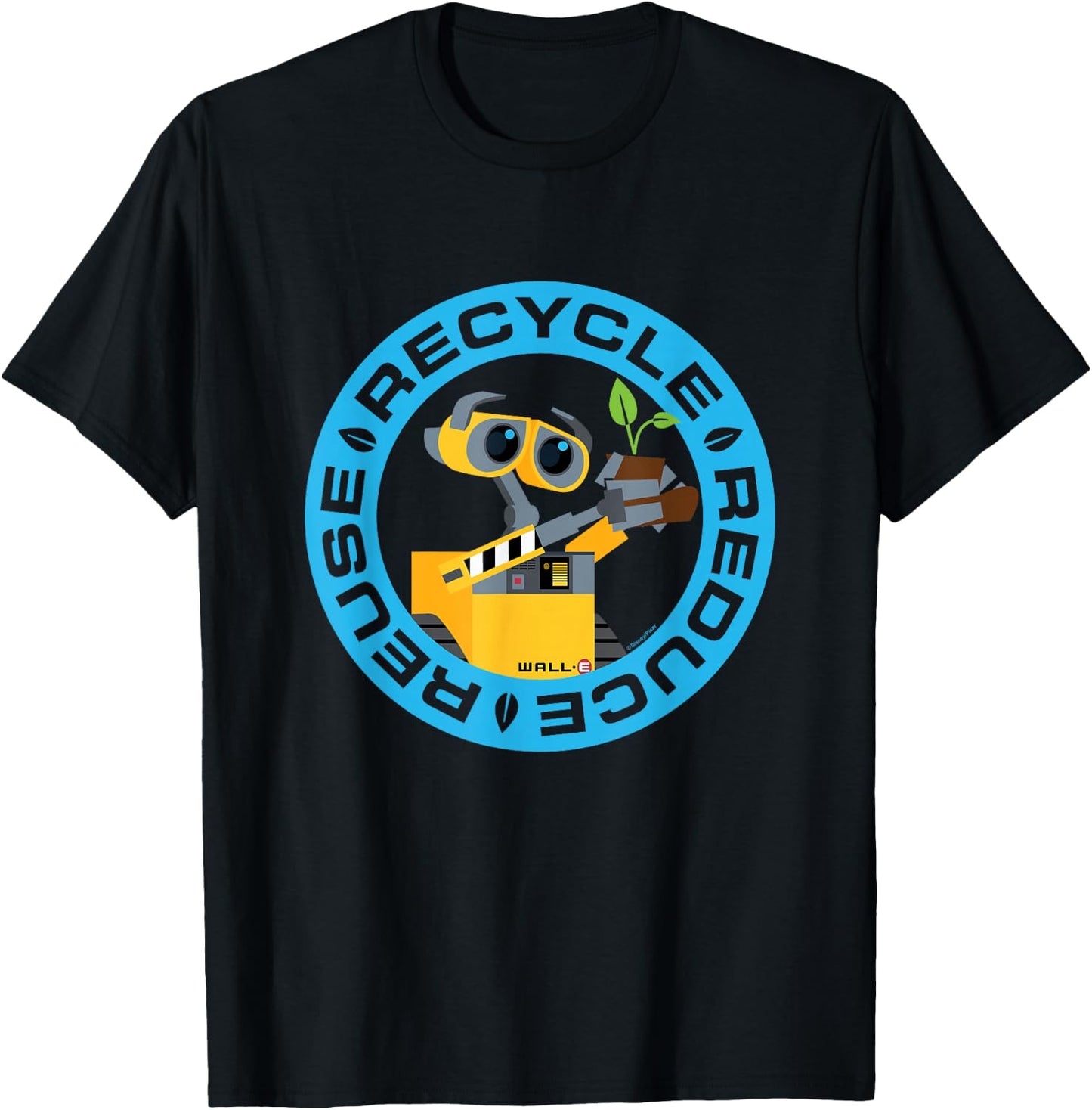 Wall-E - Recycle Reduce Reuse T-Shirt - T-Shirt | Black